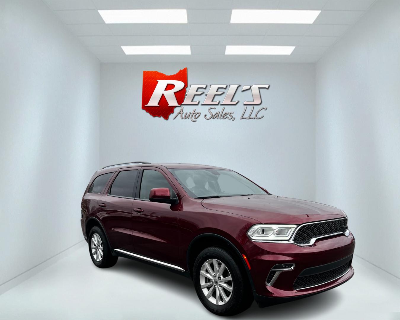 2021 Red /Black Dodge Durango SXT Plus AWD (1C4RDJAG1MC) with an 3.6L V6 DOHC 24V engine, 8-Speed Automatic transmission, located at 11115 Chardon Rd. , Chardon, OH, 44024, (440) 214-9705, 41.580246, -81.241943 - This 2021 Dodge Durango SXT PLUS AWD is a well-equipped midsize SUV that offers a comprehensive package of performance, technology, and convenience features. Powered by the reliable 3.6 Pentastar V6 engine mated to an 8-speed automatic transmission and all-wheel drive, it delivers a blend of power a - Photo#2